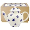 Emma Bridgewater Blue Star 4 Mug Teapot Boxed- Tea|Teapots