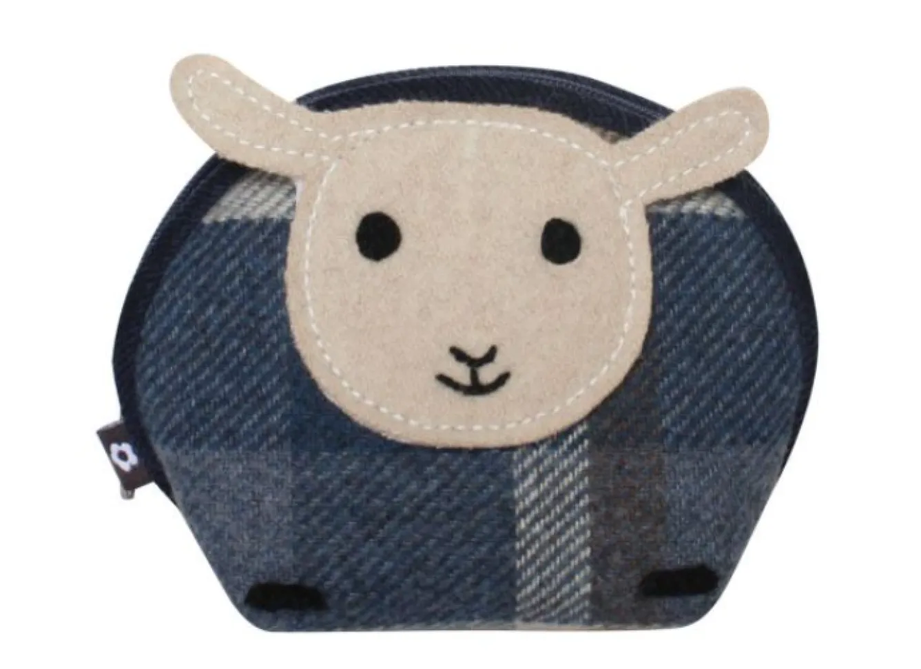 Earth Squared Bags Blue Tantallon Tweed Sheep Purse- Bags