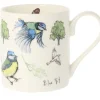 Mclaggan Smith 5 Blue Tits Bone China Mug- Tea|Whimsical