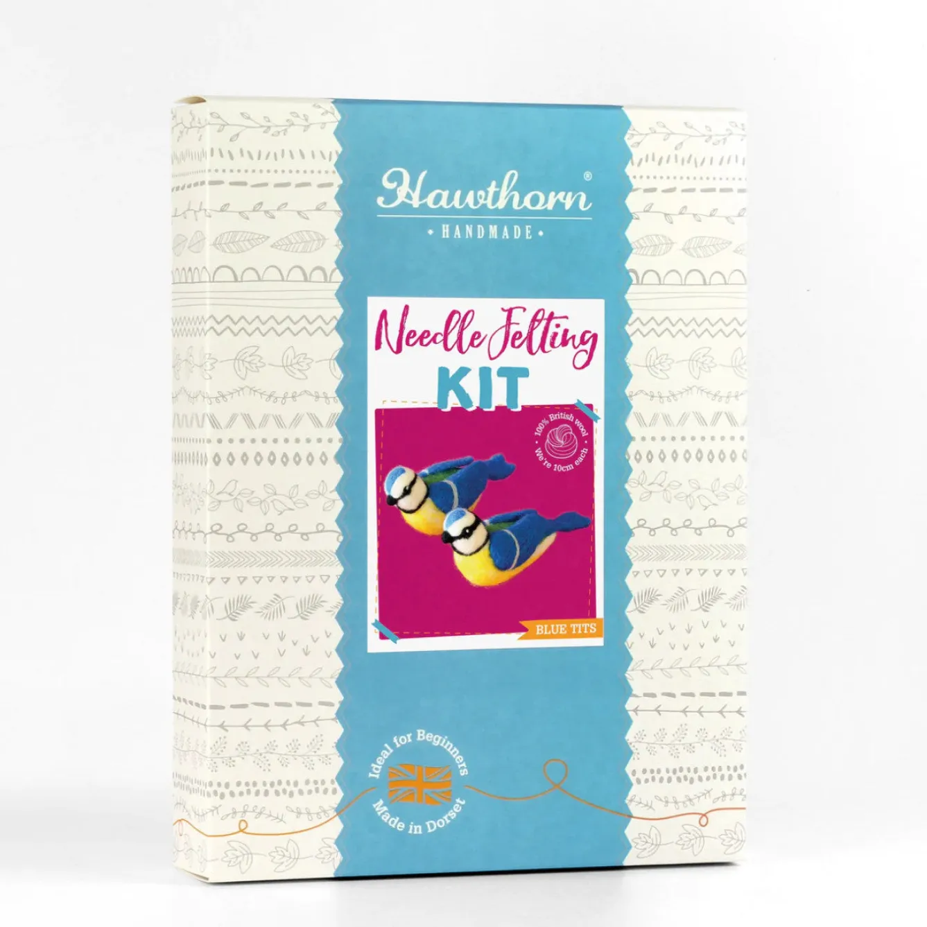 Hawthorn Handmade Blue Tits Needle Felting Kit- Crafts