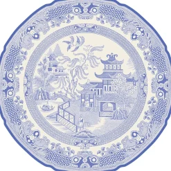 Burleigh Blue Willow 12 Die-Cut Paper Placemats- Placemats