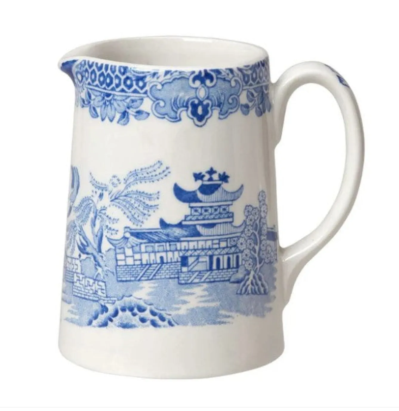 Burleigh Blue Willow Small Tankard Jug- Jugs