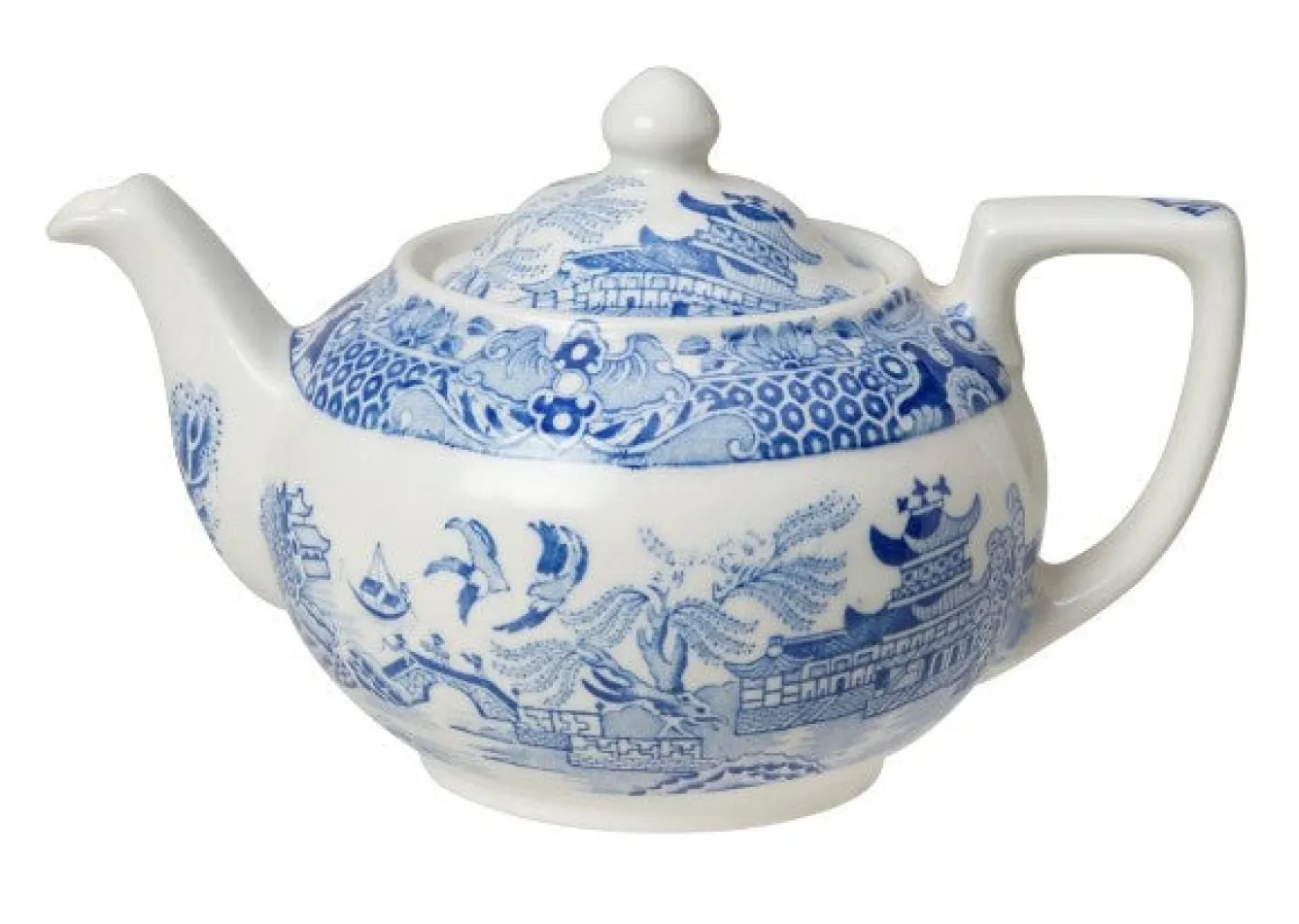 Burleigh Blue Willow Teapot Small- Tea|Teapots