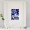 Lucky Lobster Boat Print Mounted- Art