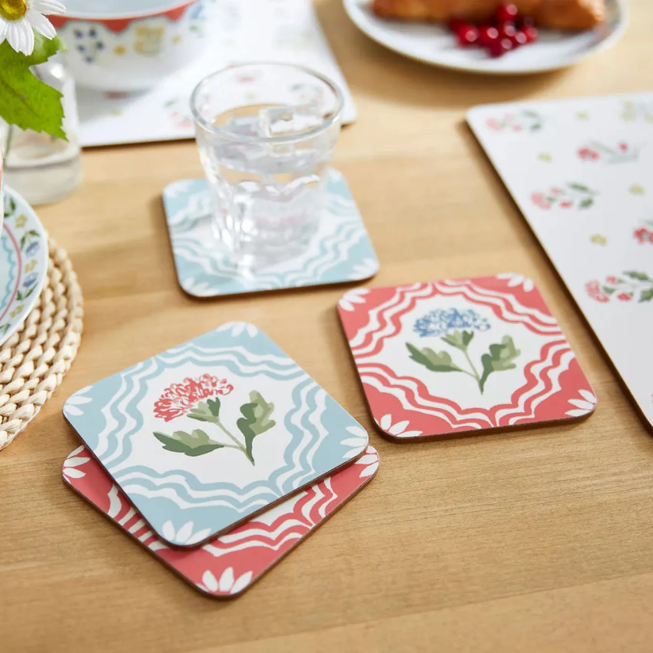 Ulster Weavers Boho Floral Coasters - Set of 4- Coasters
