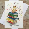 Ellie Hooi Illustration Book Lovers Birthday Greeting Card- Greeting Cards