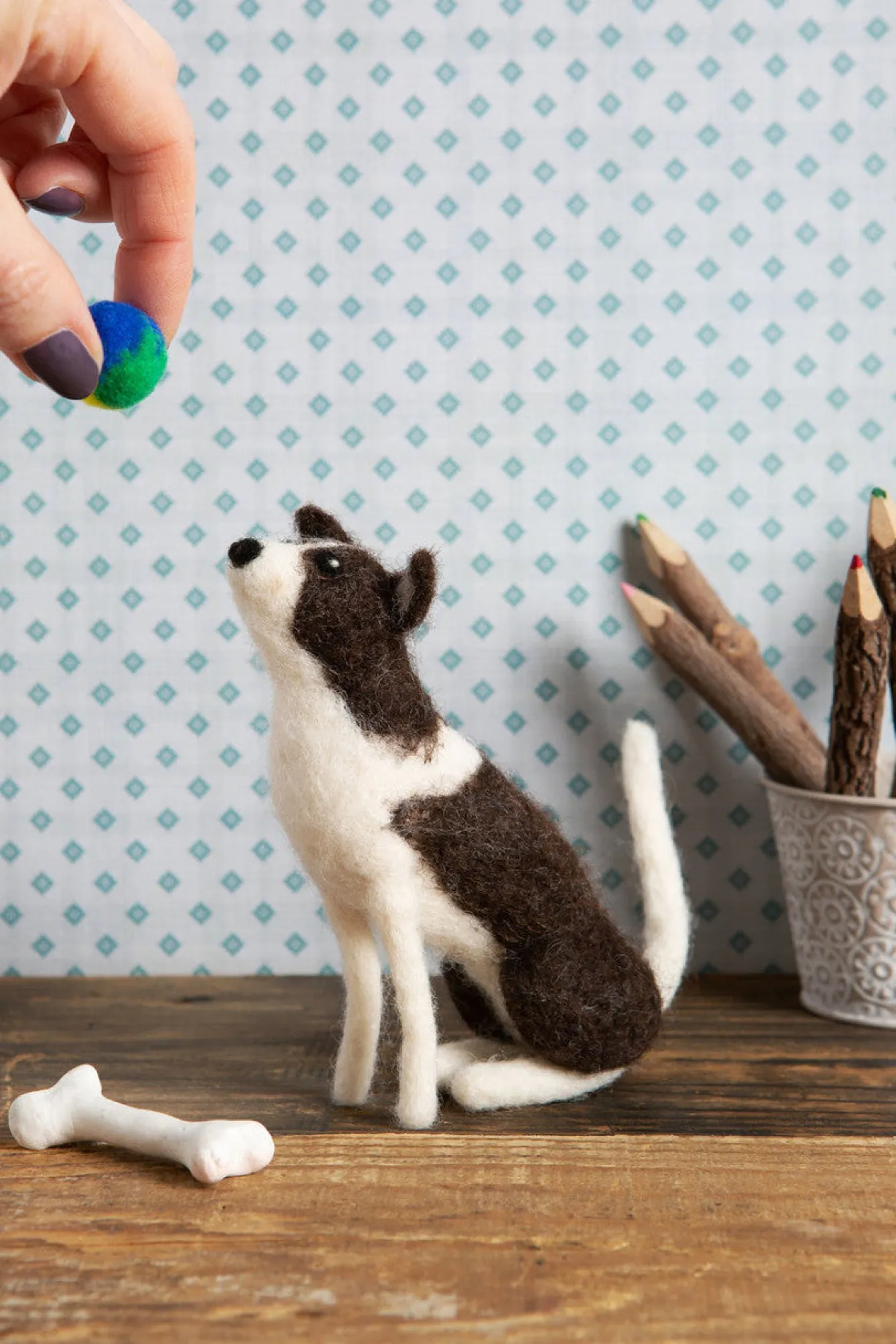 Hawthorn Handmade Border Collie Needle Felting Kit- Crafts