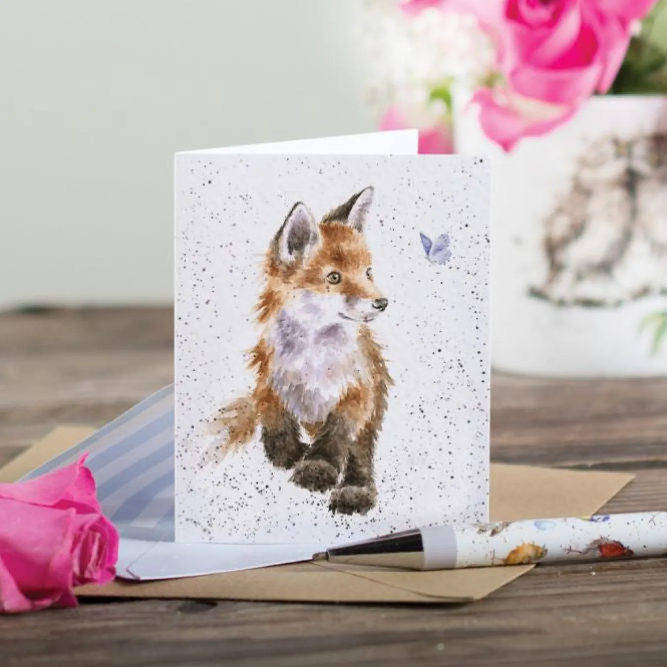 Wrendale Designs 'Born to be Wild' Fox Gift Enclosure Card- Greeting Cards