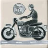 Moorland Pottery Born To Ride Coaster by- Coasters
