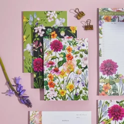 Catherine Lewis Bountiful Blooms - Set of 3 A6 Notebooks- Stationery