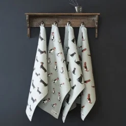 Sweet William Boxer Tea Towel- Tea|Tea Towels