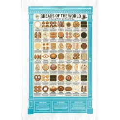 Stuart Gardiner Breads of the World Tea Towel by- Father's Day|Tea
