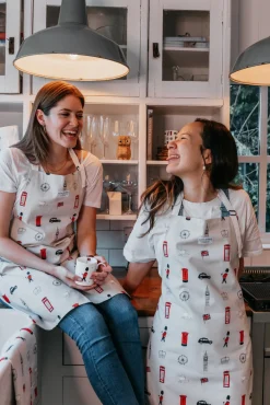 Laura Fisher Bright & British Cotton Apron- Aprons