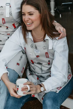Laura Fisher Bright & British Cotton Apron- Aprons