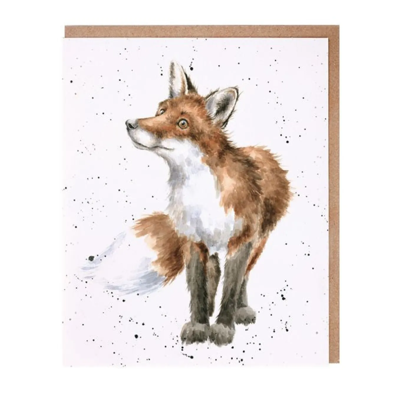 Wrendale Designs 'Bright Eyed and Bushy Tailed' Fox Greetings Card- Greeting Cards