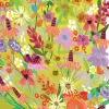 Roger La Borde Bright Flowers, Birthday Laser Greeting Card- Greeting Cards