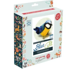 The Crafty Kit Co. British Birds - Blue Tit Needle Felting Kit- Crafts