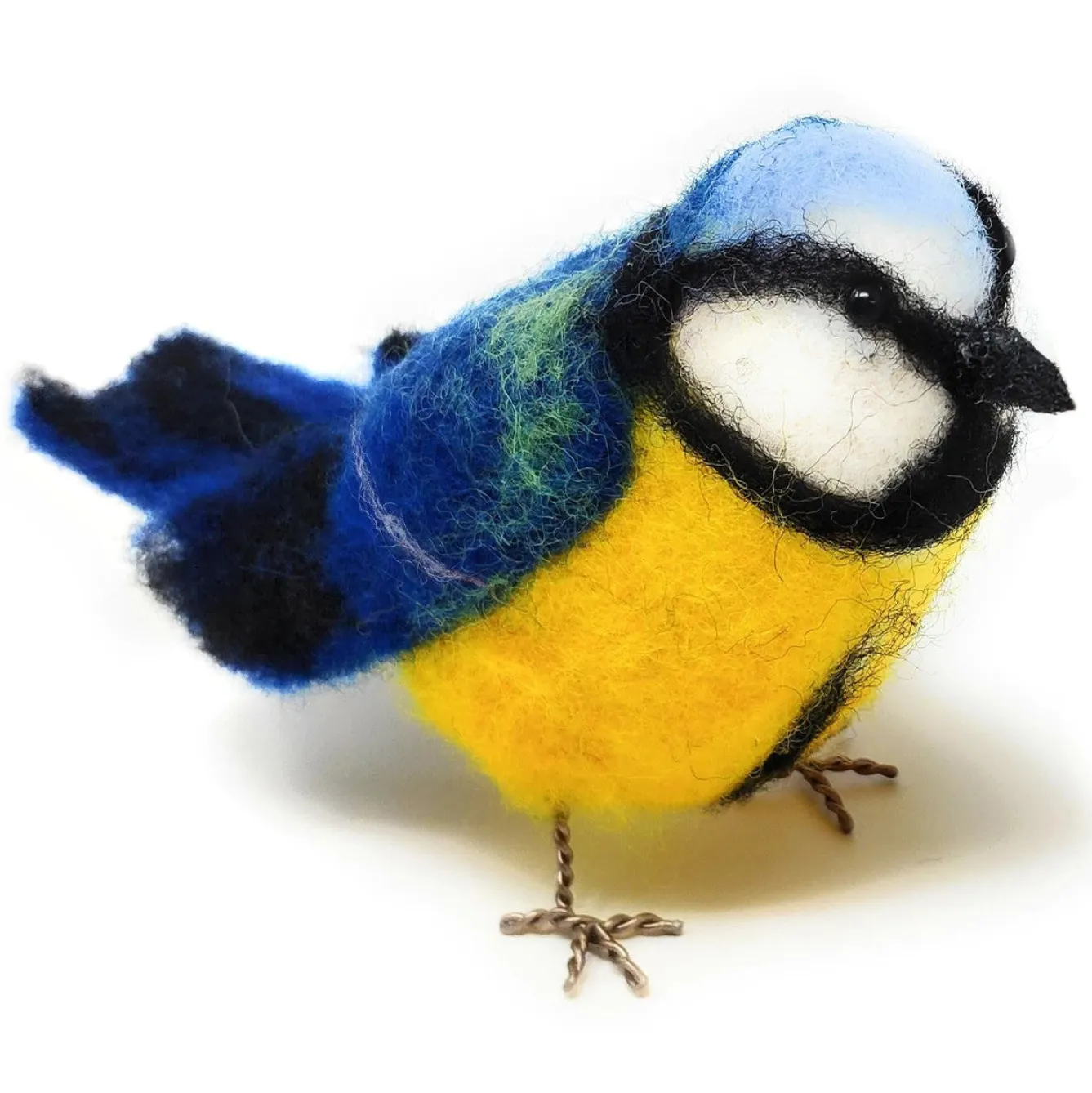 The Crafty Kit Co. British Birds - Blue Tit Needle Felting Kit- Crafts