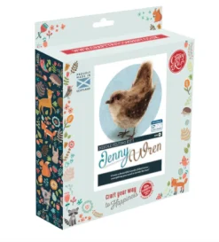 The Crafty Kit Co. British Birds - Jenny Wren Needle Felting Kit- Crafts