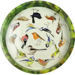Emma Ball British Birds Round Tin Tray- Trays|Trays