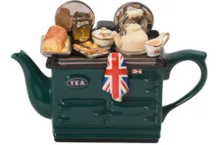 Ceramic Inspirations British Roast Dinner Large Aga Teapot - Green- Tea|Teapots