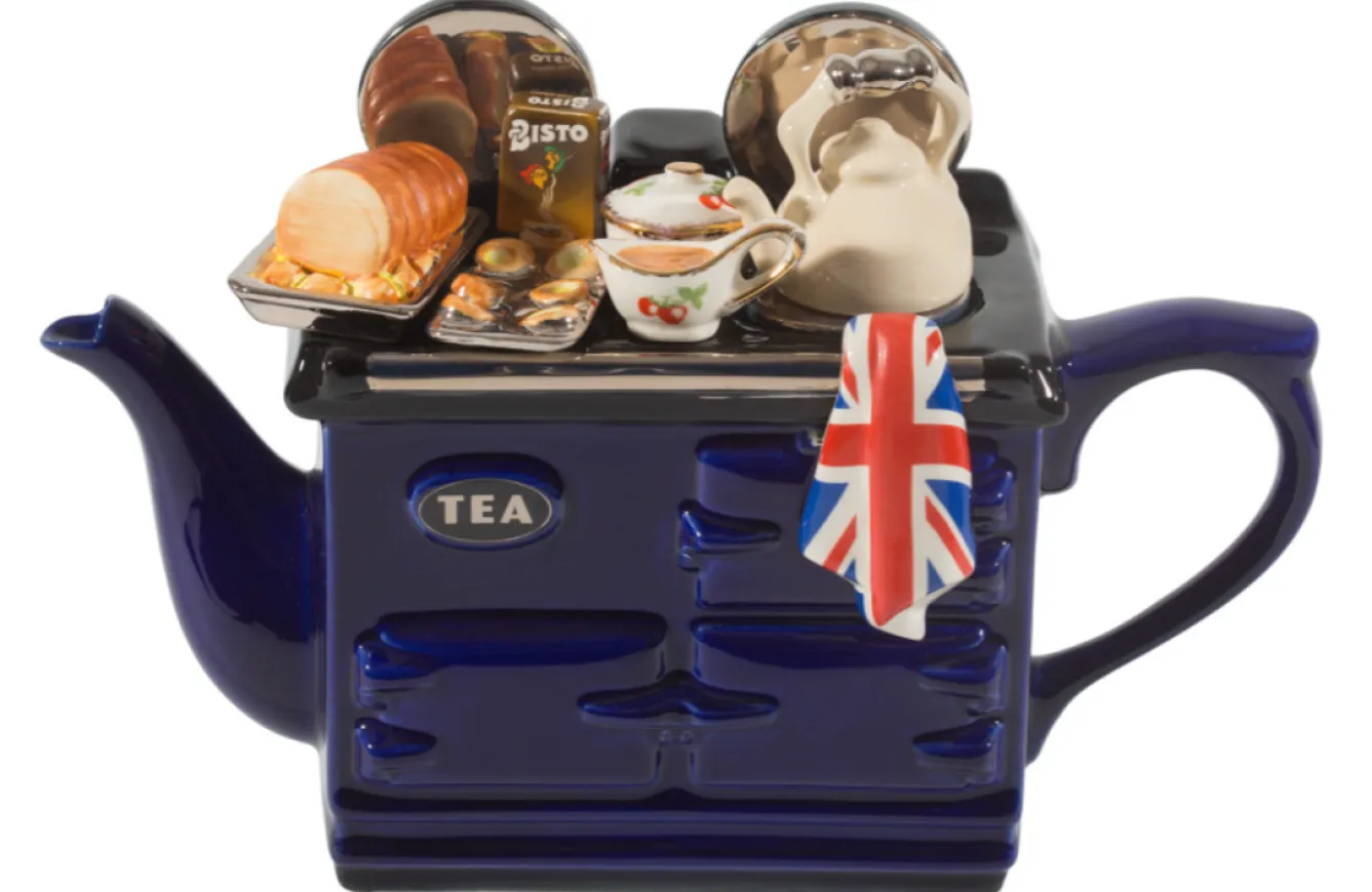 Ceramic Inspirations British Roast Dinner Large Aga Teapot - Blue- Tea|Teapots