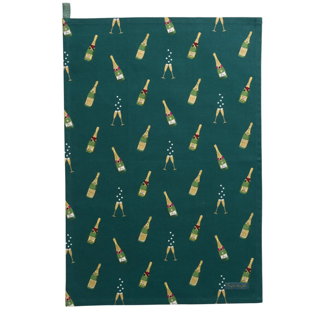 Sophie Allport Bubbles & Fizz Tea Towel- Tea|Tea