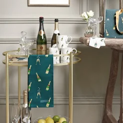 Sophie Allport Bubbles & Fizz Tea Towel- Tea|Tea