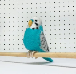 Bergin & Bath Buddy the Blue Budgie Needle Felting Kit- Crafts