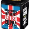 Tea & Biscuits Builders Union Jack Teabags Caddy 80ct- Tea