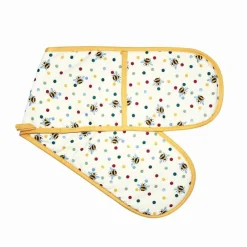 Emma Bridgewater Bumblebee & small Polka Dot Double Oven Glove- Tea|Oven Gloves/Mitts