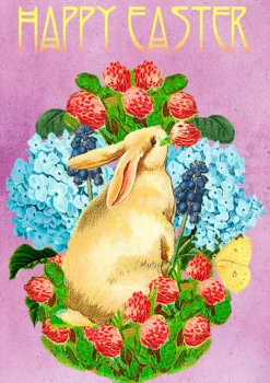 Madame Treacle Bunny & Bluebells Easter Card- Easter|Greeting Cards
