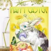 Madame Treacle Bunny Hugging Eggs Easter Card- Easter|Greeting Cards