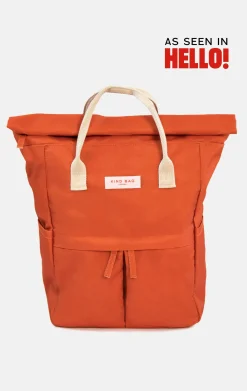 Kind Bag London Burnt Orange Hackney Medium Backpack- Bags