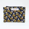 Poppy Treffry Busy Bee Flat Zip Purse with Keyring- Storage|Key Chains