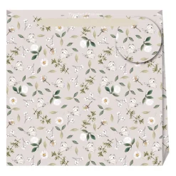 Toasted Crumpet Butterflies and Botanicals Dusty Pink Medium Gift Bag- Stationery