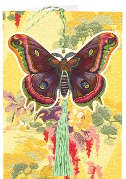 Madame Treacle Butterfly Hanging Fandangle Card with Tassel- Greeting Cards