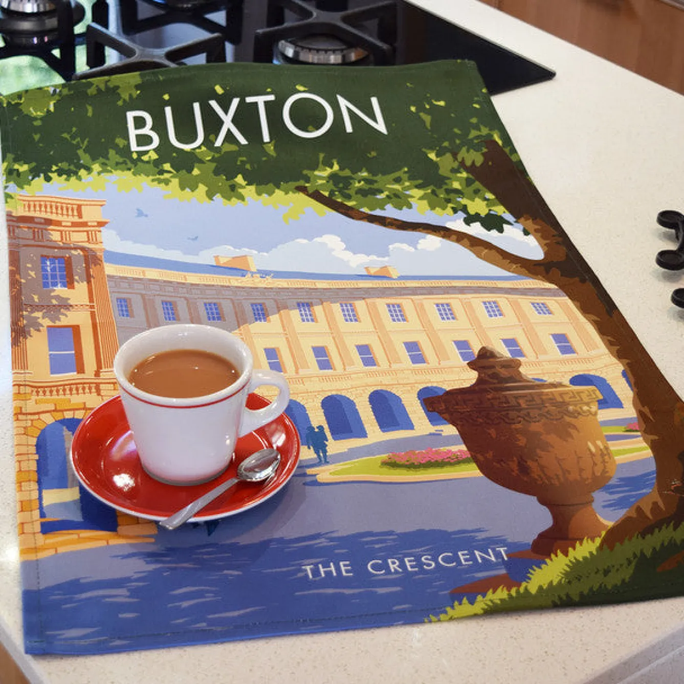 Town Towels Buxton Tea Towel- Tea|Tea Towels