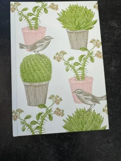 Thornback & Peel Cactus & Bird A5 Hardback Notebook- Stationery