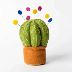 Corinne Lapierre Cactus Pincushion Wool Mix Felt Craft Kit- Crafts