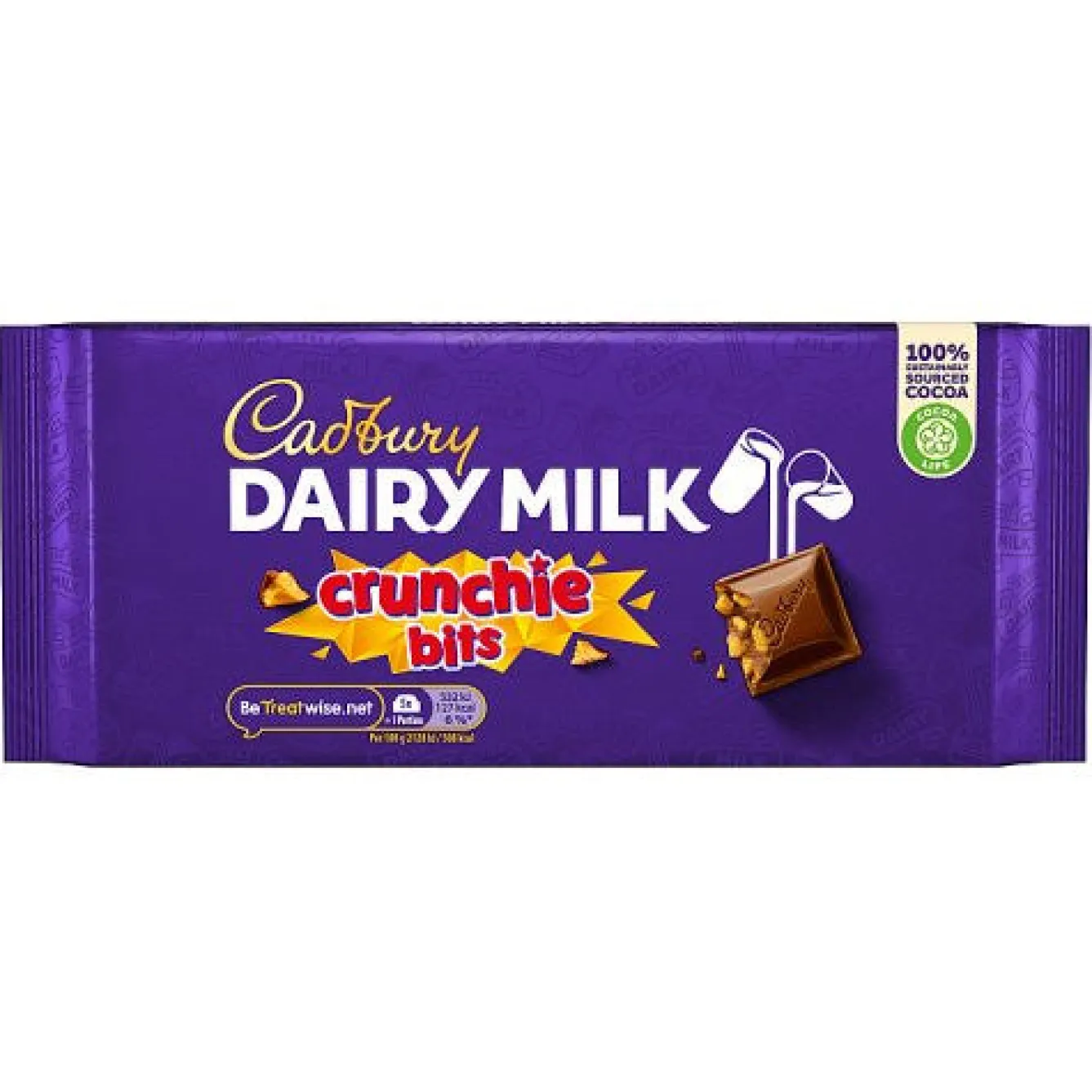 Cadbury 's Dairy Milk with Crunchie 180g- Tea|Chocolate