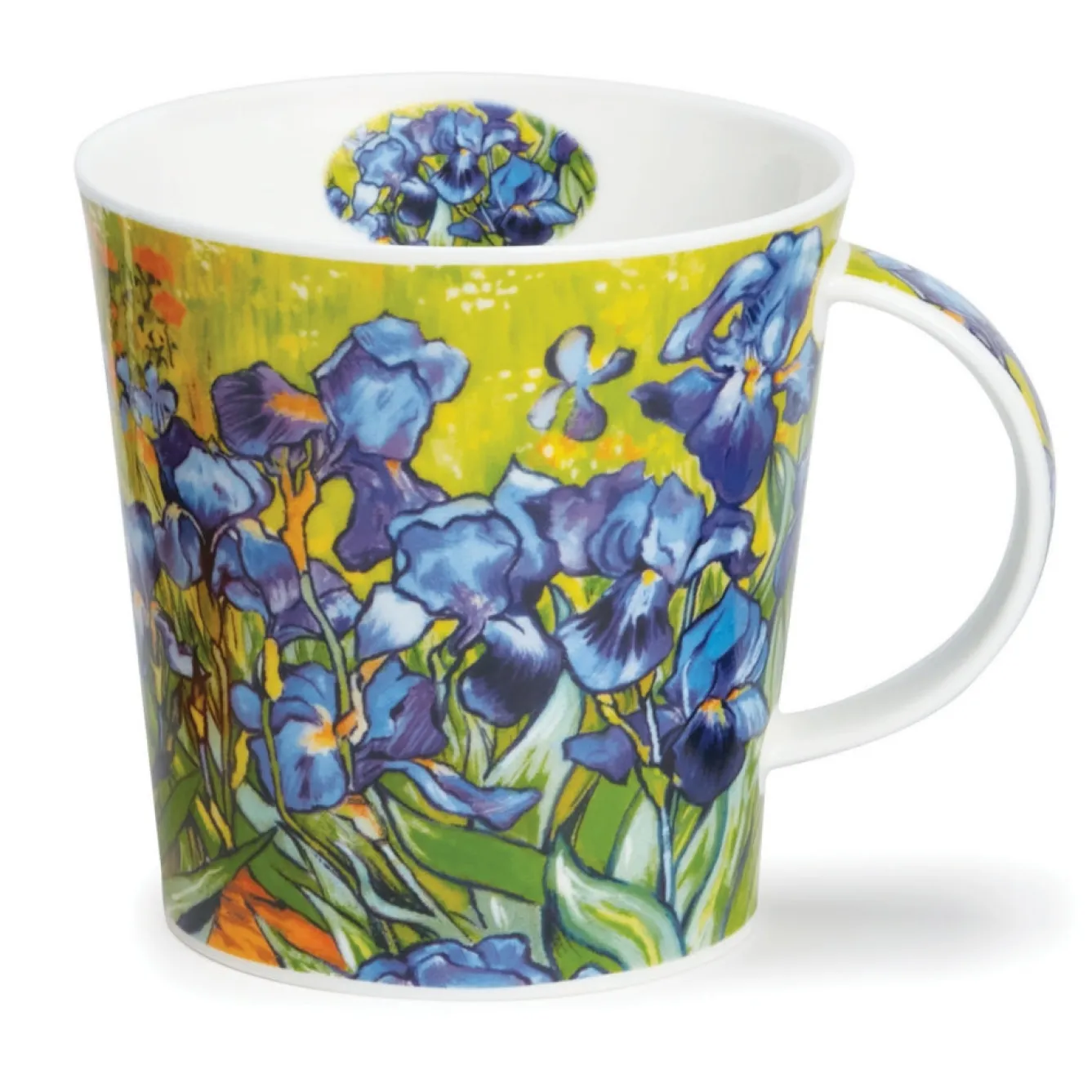 Dunoon Cairngorm Irises Mug- Flowers & Garden|Bright Colors