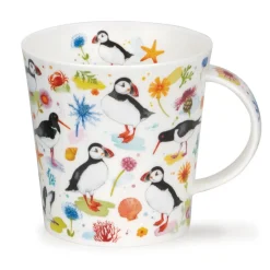 Dunoon Cairngorm Puffins & Oystercatchers Seabird Medley Mug- Seaside|Animals