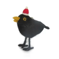 Amica Felt Calling Black Bird Felt Decoration- Christmas Decorations|Christmas