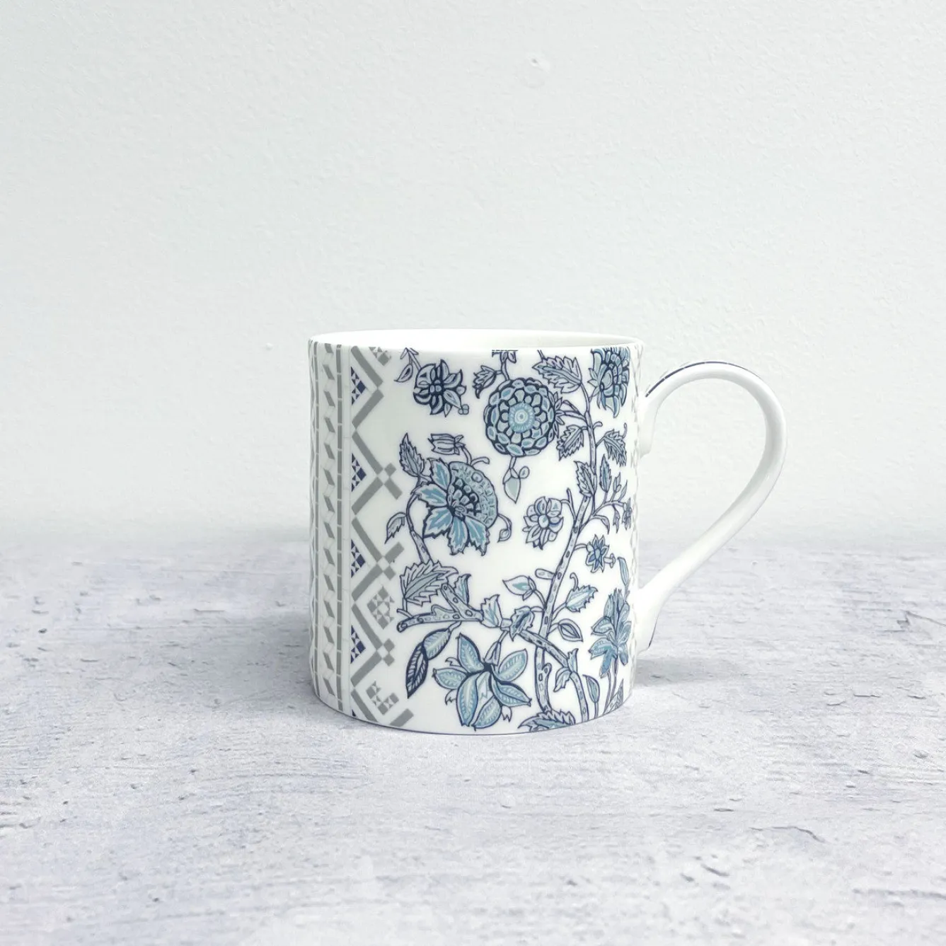 Alex Allday Camelia Fine Bone China Mug- Tea|Blues
