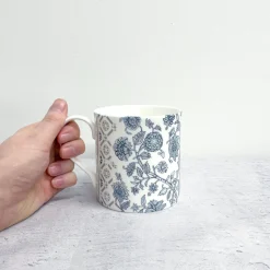 Alex Allday Camelia Fine Bone China Mug- Tea|Blues