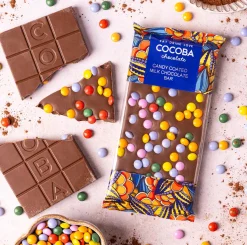 Cocoba Candy Coated Milk Chocolate Bar- Easter