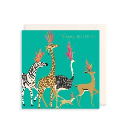 The Art File Carnival Animals Greeting Card- Greeting Cards