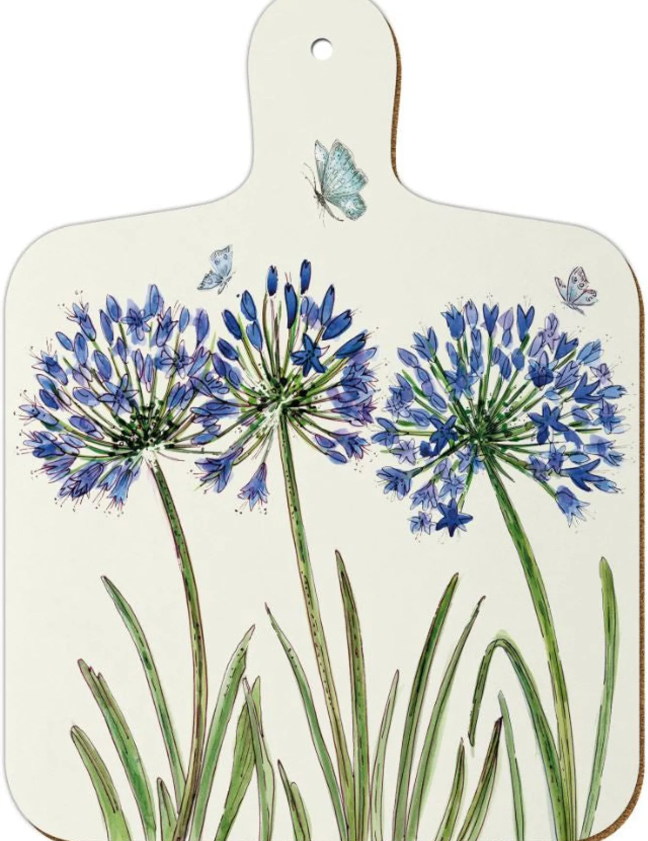 Emma Ball Caroline Cleave Agapanthus Mini Chopping Board- Kitchenware|Chopping Boards