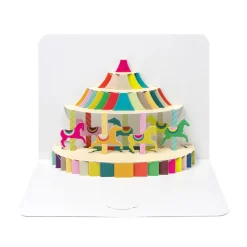 The Art File Carousel Pop Out Greeting Card- Greeting Cards